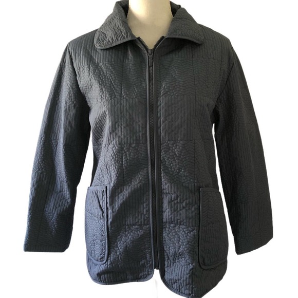 Totes Women’s Size S Rain Jacket Waterproof Windproof Quilted Fleece Lined Blue - Picture 9 of 9